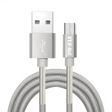 New Spring Micro USB Cable Aluminum Metal Bradied Fast Charging Date USB Cable For Android/iPhone Mobile Phone 2024 - buy cheap