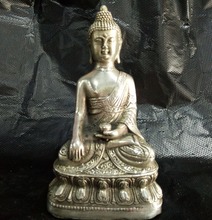 Chinese silver Buddha statue of Buddhist sculpture 12cm 2024 - buy cheap