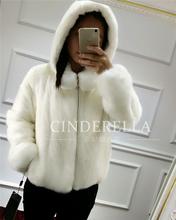 2019 zipper new  women natural real mink fur coat casual jacket outwear 2024 - buy cheap