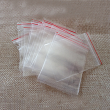Bolsas Ziplock pequeñas de plástico transparente, bolsa de cierre de polietileno transparente para tela/Navidad/regalos/bolsa de exhibición de embalaje de joyería, 100 Uds. 2024 - compra barato
