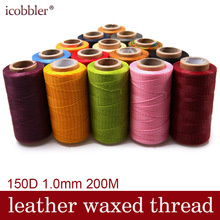 150D Leather Sewing Waxed Thread, Cord for Hand Sewing Leather DIY and Bookbinding Material Accessories Multiple Colour Choose 2024 - buy cheap