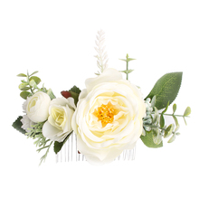 2019 Women Headwear Artificial Floral Bridal Hair Comb Hairpin Wedding Crown Handmade Comb Bridal Hair Accessories 2024 - buy cheap
