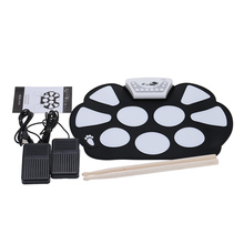 Electronic Drum Set Drum Pad Kit Silicon Foldable with Drumstick High Quality Percussion Instrument 2024 - buy cheap