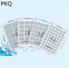 50 листов A4 квадратная/круглая матовая Серебряная наклейка печатная этикетка ПЭТ пластиковые водонепроницаемые пустые наклейки для лазерных принтеров 2024 - купить недорого