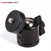 YINGNUOST-Mini bola de fútbol de 360 grados, soporte de montaje de 1/4 ", accesorios de cámara DSLR DV, Color negro 2024 - compra barato