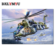Helicopter picture full square drill 5d diy diamond painting cross stitch diamond embroidery mosaic decoration painting 2024 - buy cheap