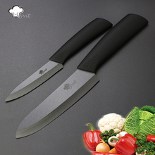 Myvit brand Ceramic Knives 4" Utility and 6" Chef Knives Ultra Sharp Kitchen Accesories fruit Knife Black Blade Cooking Tools 2024 - buy cheap