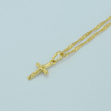 Ожерелья-кресты Anniyo для женщин, подвески-кресты, цепочка с кулоном золотого цвета, кресты, ювелирные изделия, маленькие ожерелья с Иисусом для девочек #016704 2024 - купить недорого