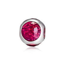 Fit Pandora Bracelet 925 Original Radiant Droplet Charm Cerise Crystals Sterling Silver Beads for DIY Making Women Jewelry 2024 - buy cheap