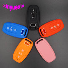 Xinyuexin Silicone Car Key Cover Case For Audi B6 B7 B8 A4 A5 A6 A7 A8 Q5 Q7 R8 TT S5 S6 S7 S8 SQ5 Remote Key Jacket Car-stying 2024 - buy cheap