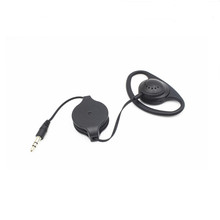 Linhuipad-auriculares con gancho para la oreja, dispositivo de audio de 3,5mm retráctil, color negro, para guía turístico, Conferencia 2024 - compra barato