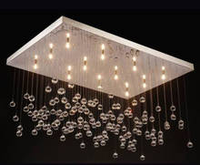 Modern Luxury Crystal Ball Rain Drop Ceiling Chandelier Lamp Suspension Light Lighting Fixture for Dinning Room Restaurant 2024 - buy cheap