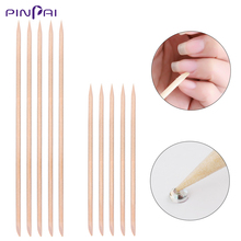 20Pcs/Set Nail Art Orange Wood Stick Cuticle Pusher Remover  Double Ended Dotting Tool Orange Wooden Stick Manicure Tool 2 Sizes 2024 - купить недорого