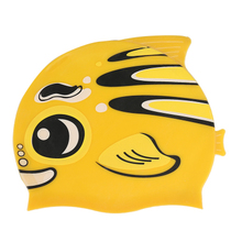 Child Cartoon Fish Silicone Swimming Cap Swim Pool Beach Protect Ears Hair Bathing Hat For Boys Girls Cute Swim Cap 2024 - buy cheap