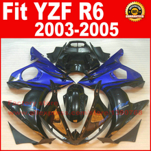 Piezas de carenado para Moto YAMAHA R6, kit de carrocería de carenados, color azul y negro, 2003, 2004, 2005, 03, 04, 05, R6, B72 2024 - compra barato