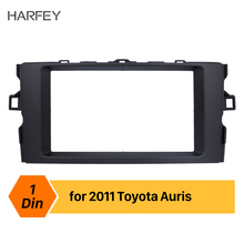 Harfey-Kit de embellecedor de bisel para salpicadero, Panel de salpicadero con cubierta embellecedora de Color negro, doble Din, 173x98mm, para Toyota Auris 2011 2024 - compra barato