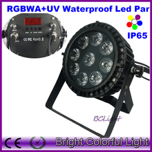 Free shipping Good quality RGBWAP 6 IN1 IP65 Waterproof led par light 9pcs outdoor led wash light 2024 - buy cheap