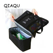 QIAQU Picnic Portable  Multifunction Bottles Food Organizer Double Travel Bag Sports Grid Storage Bag Travel Accessories 2024 - buy cheap