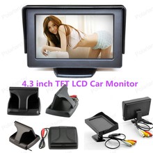 Pantalla LCD de 4,3 pulgadas de alta calidad, Sensor de aparcamiento, Monitor de vídeo plegable para coche, envío gratis 2024 - compra barato