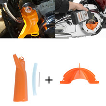 Cubierta para aceite para motocicleta Harley Touring Trike, accesorio naranja primario, herramienta de embudo de relleno para modelos 06-17 Dyna 07-2018 Softail 2024 - compra barato