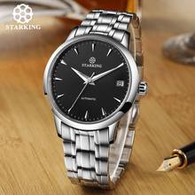 STARKING Luxury Watches Men Mechanical Automatic Watch Stainless Steel Dress Clock Male Business Wristwatch montre homme AM0184 2024 - buy cheap