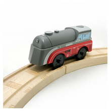 Combinação de brinquedos com trem elétrico magnético w1, brinquedo diecast compatível com brinquedos de aniversário para crianças com trilho de madeira 2024 - compre barato