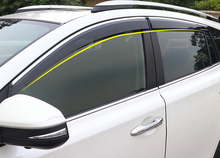 For Toyota RAV4 2013 2014 2015 2016 2017 Plastic Window Visor Rain Sun Shield Guard Deflector Trim 4pcs Car Styling 2024 - buy cheap