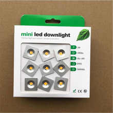 Mini lâmpada de led downlight de 1w quadrado ip65, 9 peças de luz led para jardim ao ar livre, corredor, teto, sauna, iluminação ce 2024 - compre barato