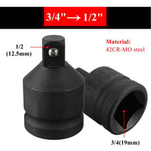 Black 3/4'' Female to 1/2'' Male Drive Socket Ratchet Impact Reducer Adapter Converter 2024 - buy cheap