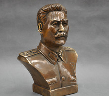 6 ''российский лидер Иосиф Сталин Бюст Бронзовая статуя 2024 - купить недорого