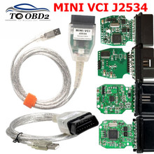 Cable de diagnóstico de coche SW V16.00.017 MINI VCI para TOYOTA TIS Techstream mini vci FTDI Chip J2534 OBD2, compatible con varios idiomas 2024 - compra barato