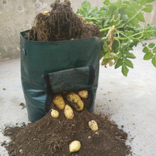 Bolsa de cultivo movible de 34x35cm, bolsa de tela abierta en ambos lados, para plantador de patatas, macetas de jardín 2024 - compra barato