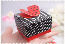 50 Uds caja de dulces de boda caja de regalo para fiesta de bienvenida de bebé caja 3-D ala mariquita favores de la boda cajas Decoración 2024 - compra barato
