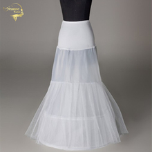 Novia Enaguas  Underskirt Wedding Skirt Slip Wedding Accessories Chemise 2 two Hoops For Mermaid Train Dress Petticoat Crinoline 2024 - buy cheap