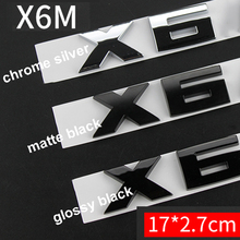 M color  M1 M2 M3 M4 M5 M6 X1M X3M X4M X5M X6M V12 Emblem Car Styling Fender Trunk Badge ABS Sticker Glossy Black Chrome Silver 2024 - buy cheap