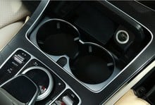 Для Mercedes Benz GLC C Class W205 C180 E Class W213 E200l E300 2015-2017 автомобильные аксессуары держатель центральной чашки крышка рамка отделка 2024 - купить недорого