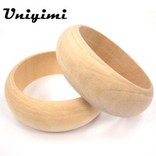 10Pcs/Lot Unfinished Natural Blank Wood Bangles Wooden Bracelet Flat DIY Painting Material Lacquer Jewelry Making Accessories 2024 - buy cheap