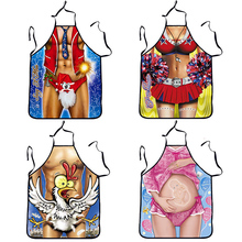 3D Funny Sexy Aprons Kitchen Cooking Apron Man Women Couple Dinner Party Cleaning Apron Adult Tablier Cuisine Gifts 2024 - buy cheap