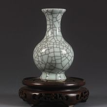 Song Dynasty Guan kiln crackle glazed vases Jingdezhen antique vases old goods handicrafts 2024 - buy cheap