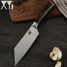 Xyj faca de cozinha de aço inoxidável, faca japonesa de chef de cozinha, cutelo de carne, vegetal, alemão, aço inoxidável, ótima para cozinhar 2024 - compre barato