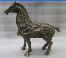 Martillo manual antiguo de cobre raro de China, un negocio floreciente, la estatua de un caballo 2024 - compra barato