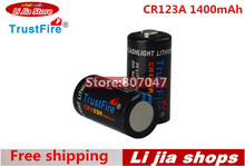 4pcs/lot TrustFire CR123A 123A 3V 1400mAh Lithium Li-ion Batteries Trustfire 3V Battery 1400mAh Free Shipping 2024 - buy cheap