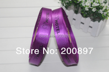 Custom logo printed polyester ribbons gift package decoration ribbons with own logo 100yards/lot 2024 - buy cheap