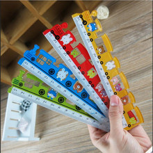 1Pieces/Lot Cute Color Train Modeling Ruler 15Cm Plastic Student Supplies For Primary And Secondary School Students 2024 - buy cheap