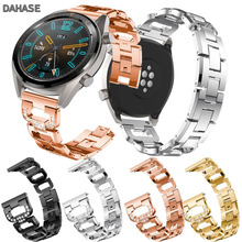 Женский ремешок для часов Huawei Watch GT Diamond, ремешок из нержавеющей стали для Samsung Galaxy Watch 46 мм, ремешок Gear S3, браслет 2024 - купить недорого