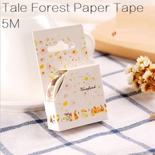 Hot sale sweet design good quality wholesale Tale Forest series  Adhesive tape Masking tape 16setslot scrapbooking    supplies . 2024 - buy cheap