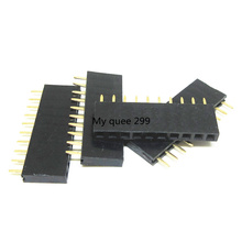 Conector de paso de tira de una sola fila, conector hembra de 2,54-1x10P, 20 unidades, 10P, 2,54mm, envío gratis 2024 - compra barato