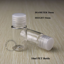 10ml PET Transparent Perfume Emulsion Bottle Plastic  Bottle Cosmetic Packaging Lotion Container Transparent Screw Lid 100PCS 2024 - buy cheap