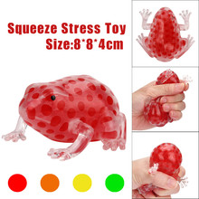 Squishy fun antistress toys Novelty 8cm Bead Stress Ball Sticky Squeeze Frogs Squeezing Stress Relief Toy anti-stress toys Y12.4 2024 - buy cheap