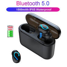 NAIKU TWS Wireless Bluetooth Earphones 5.0 Stereo Earbud Headset Wireless Headphone with charging box 1500 mAh power bank 2024 - buy cheap